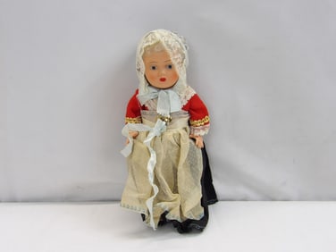 Vintage J.K. Koge Falster Denmark Doll with Original Clothing