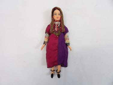 Vintage Ethnic Doll with Hand Painted Face