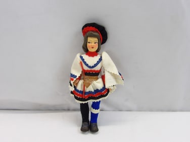 Vintage Lenci? Doll with Original Felt Clothing