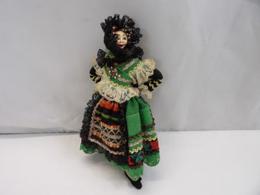 Vintage Barquillo Madrid Festival Doll with Elaborate Clothing