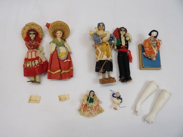 Lot of Various Dolls & Parts