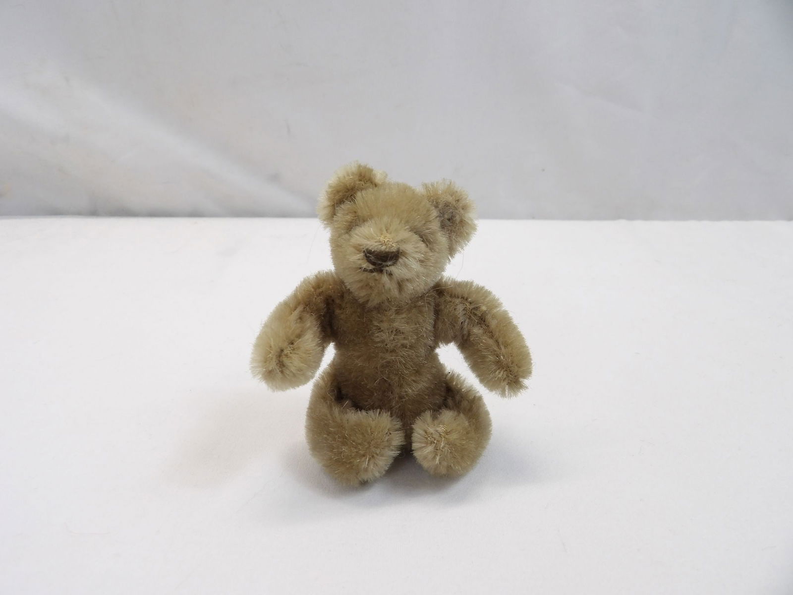 Vintage Stieff Mohair Teddy Bear, Moveable Head with Poseable Arms & Legs, Has Ear Button (1 of 8)