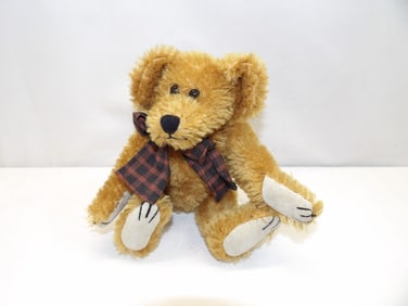 Vintage 1998 Boyds Mohair Teddy Bear, Fully Jointed with Suede Paws