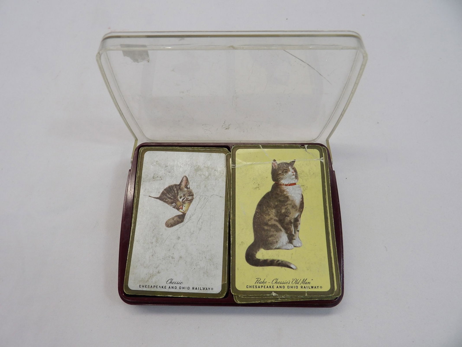 Vintage Chessie Bridge Playing Cards with Cats: see photo's