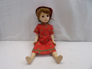 Vintage 1940'sHard Plastic Doll with Open/Close Eyes