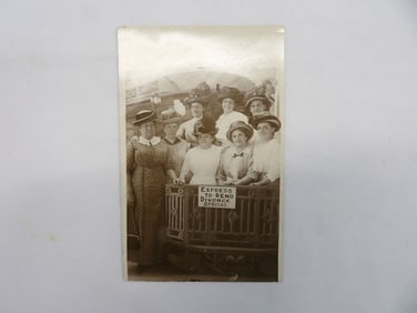 Antique Comical Picture Postcard "Express To-Reno Divorce Special"