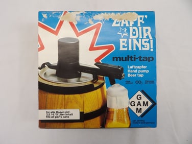 Vintage Luftzapfer Hand Pump Beer Tap in Original Box