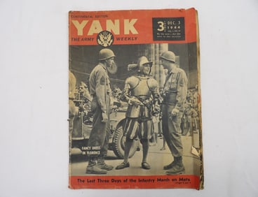 Vintage Dec. 3, 1944 Yank The Army Weekly, "The Last Three Days of the Infantry March on Metz"