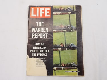 Vintage October 2, 1964 Life Magazine "The Warren Report"