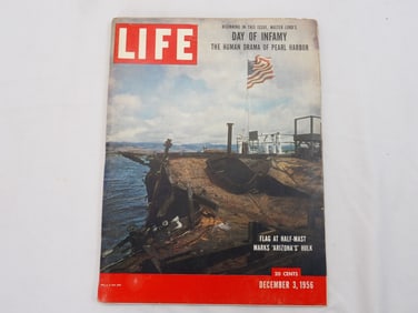 Vintage December 3, 1956 "Day of Infamy, The Human Drama of Pearl Harbor" Life Magazine