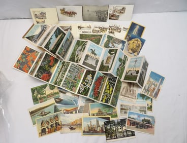 Lot of Vintage Scenic Postcards, Some Unused