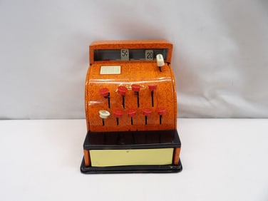 Vintage 1960's Aster Tin Toy Cash Register