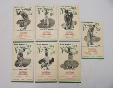 Lot of 7 Vintage 1951 Bryon Nelson's Winning Golf Instructional Brochure