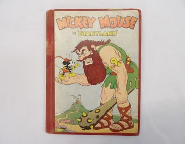 Vintage 1934 Mickey Mouse in Giantland, Children's Story Book