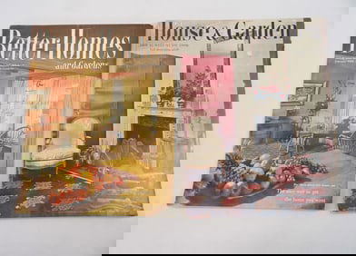 Lot of 2 Vintage 1951 Better Homes & Garden & 1948 House & Garden Magazines