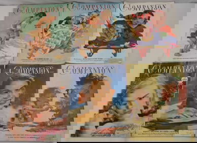 Lot of 6 Vintage 1940's Woman's Day Companion Magazines