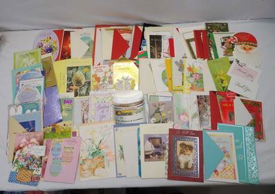 Large Lot of Vintage Christmas & Other Holiday Greeting Cards