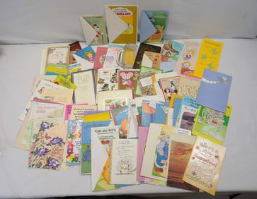 Large Lot of Vintage Mother's & Father's Day Greeting Cards