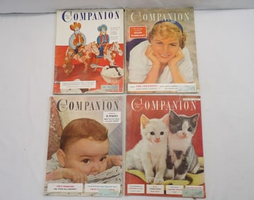 Lor of 4 Vintage 1951 & 1952 Woman's Day Companion Magazines
