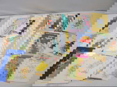 Large Lot of Vintage Anniversary Cards