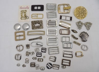 Lot of Vintage Metal Buckles