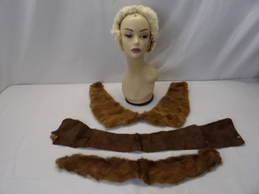 Lot of Vintage Fur Pieces, Headband, & Collars