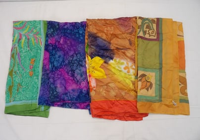 Lot of 4 Vintage Scarfs/Shawl