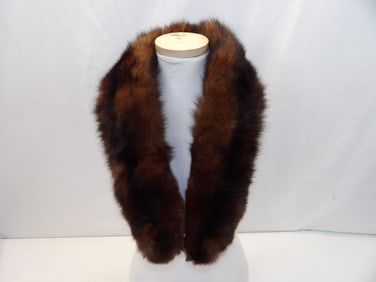 Vintage Schiaparelli Dark Brown Fox Fur? Collar