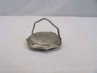 Vintage Compact with Handle, Very Unusual