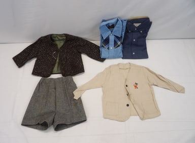 Lot of Vintage Little Boys Clothing, Including Linen Jacket