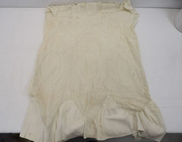 Vintage 1910's White Gauze Skirt Unfinished