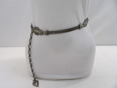 Vintage Silver Tone Belt