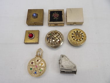 Lot of 8 Vintage Pill Boxes
