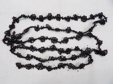 Victorian Black Jet Beaded Trim
