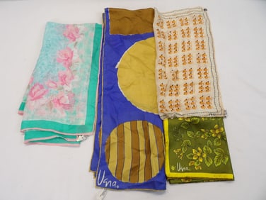 Lot of 4 Vintage Vera Scarfs, 1 Old Store Stock