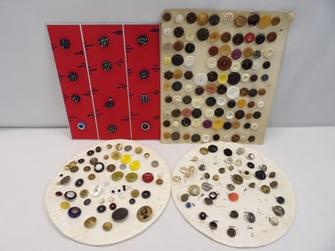 Lot of Vintage Buttons, Plastic & Other
