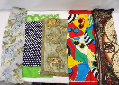 Lot of 5 Vintage Echo Scarfs