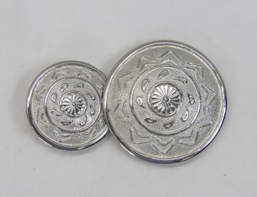 Vintage Alexis Kirk Silver Tone Belt Buckle