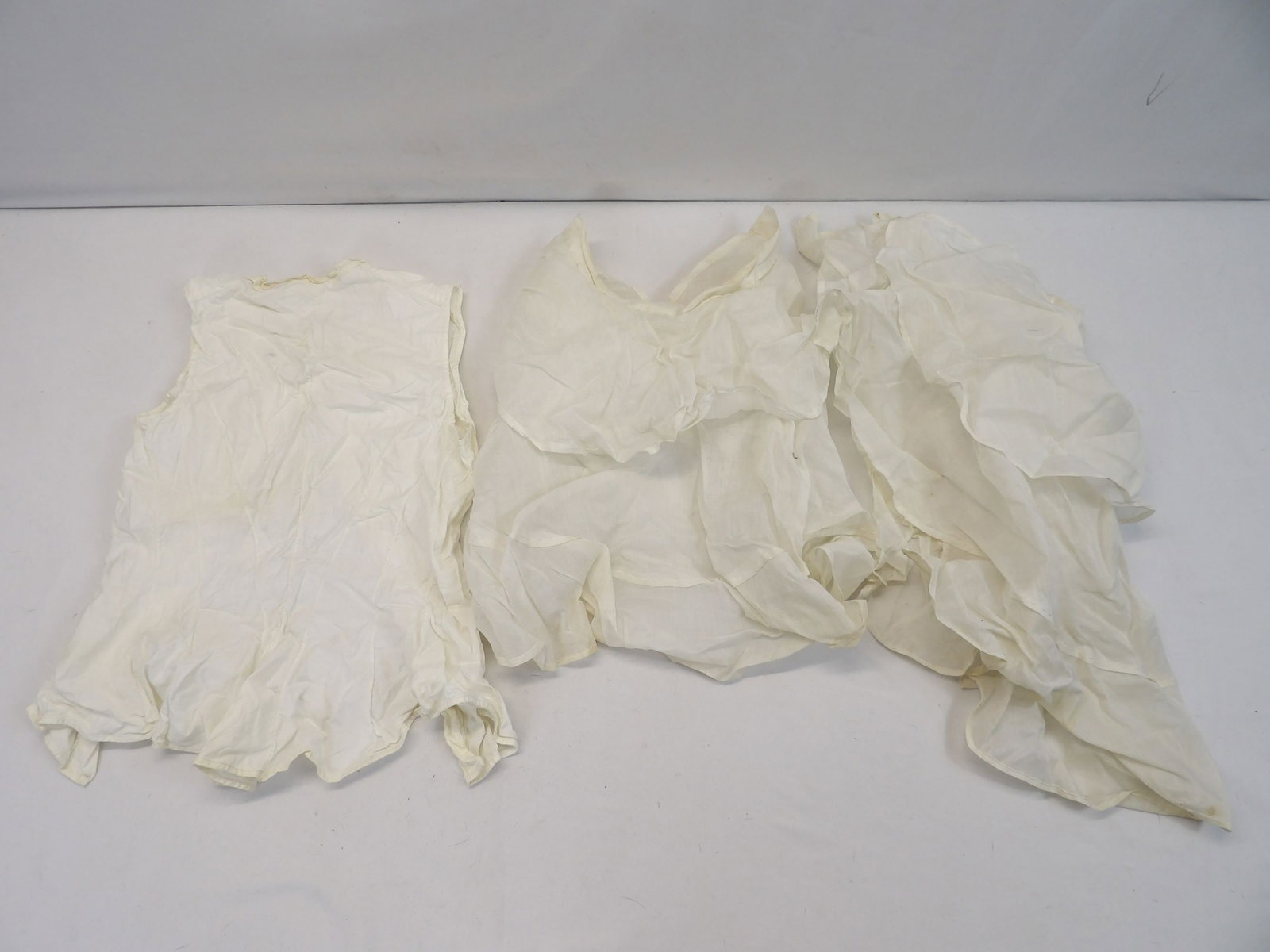 Lot of Victorian Whites, Corset Cover & 2 Shawl Collars: see photo's