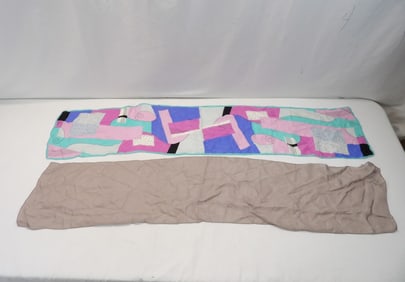 Lot of 2 Vintage Vera Silk Scarfs