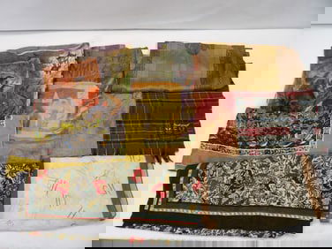 Lot of 8 Vintage Scarfs Lauren, Vanette, Rhomberg, Harve' Benard, & Other