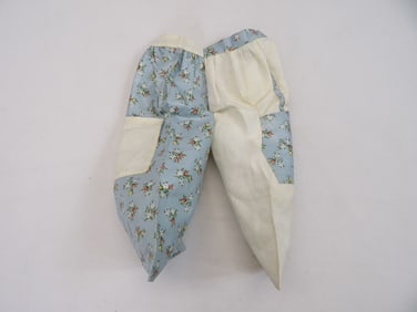 Vintage Lingerie Bag, Chintz Fabric Bloomer Shape, Old Store Stock