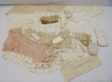 Lot of Vintage Lace & Crochet Trims