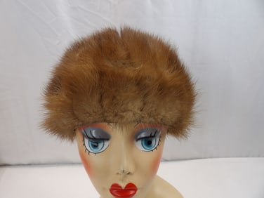 Vintage 1950's Miss Alexis Mink Cloche