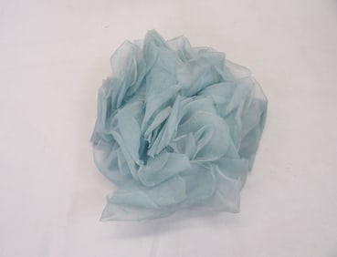 Vintage 1950/60's Light Blue Silk Floral Fascinator