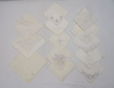 Lot of 13 Vintage Hankies
