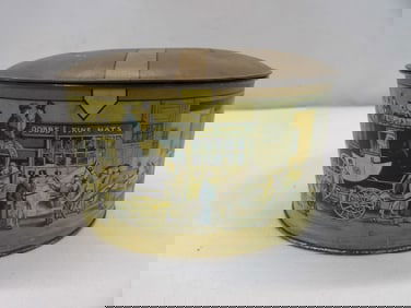 Vintage Dobbs Fifth Avenue Hats Salesman Sample Tin Hat Box