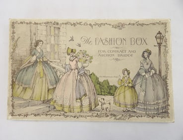 Antique Old Store Stock Fashion Box Bridge Set, in Original Box