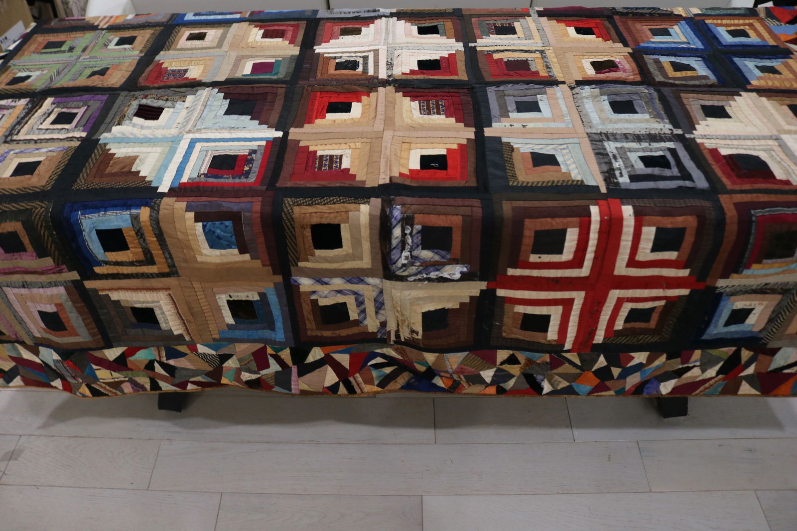 Victorian Silk Crazy Quilt with Block Pattern (1 of 19)