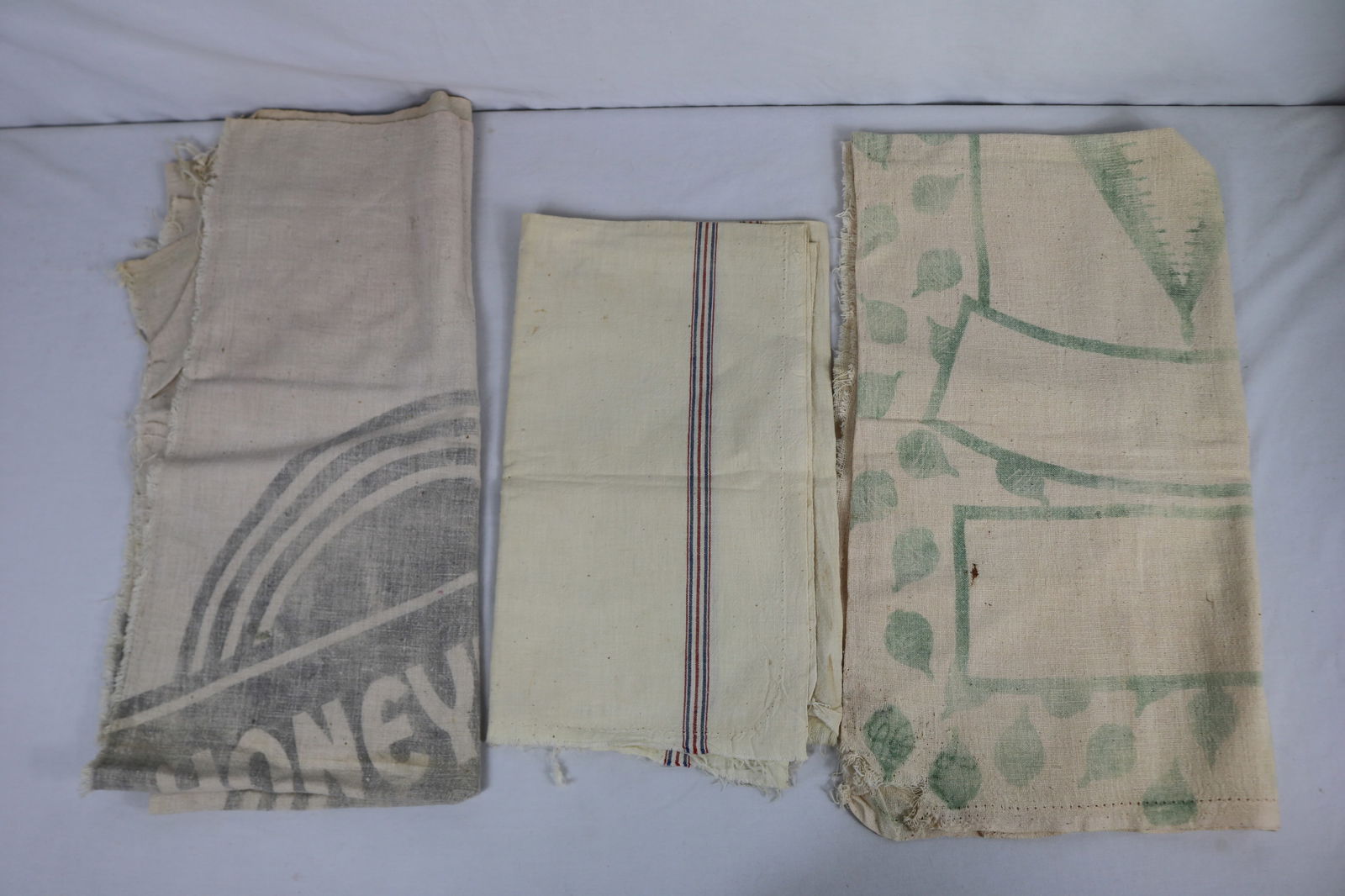 Lot of 3 Vintage Grain Sacks (1 of 5)